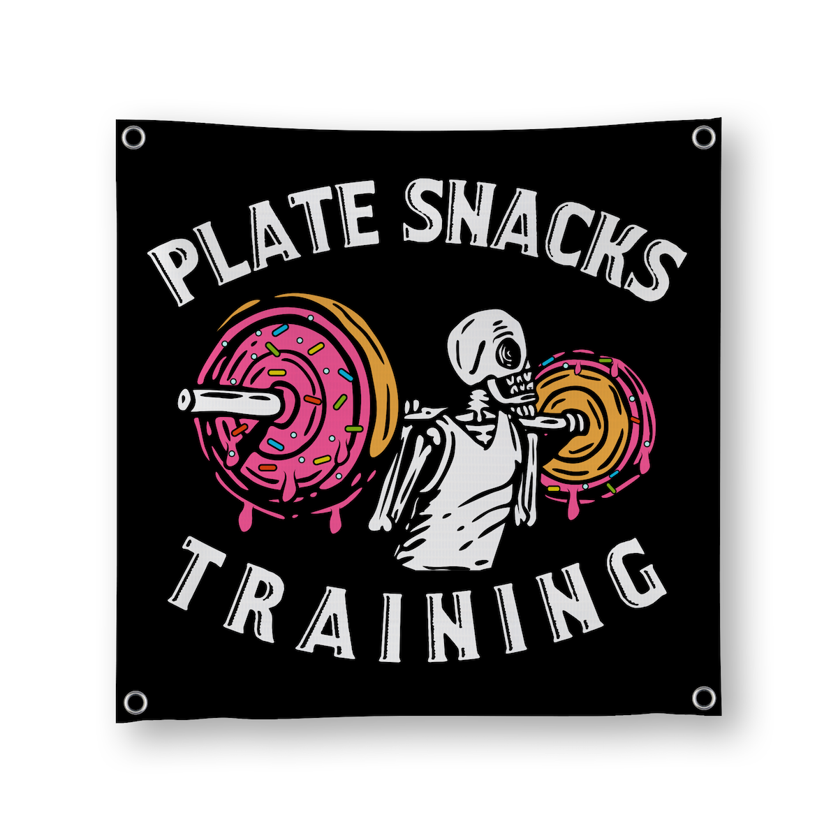 Plate Snacks Training Squat Banner