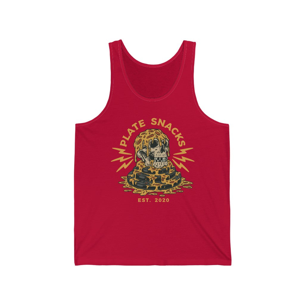 Pizza Skull Jersey Tank