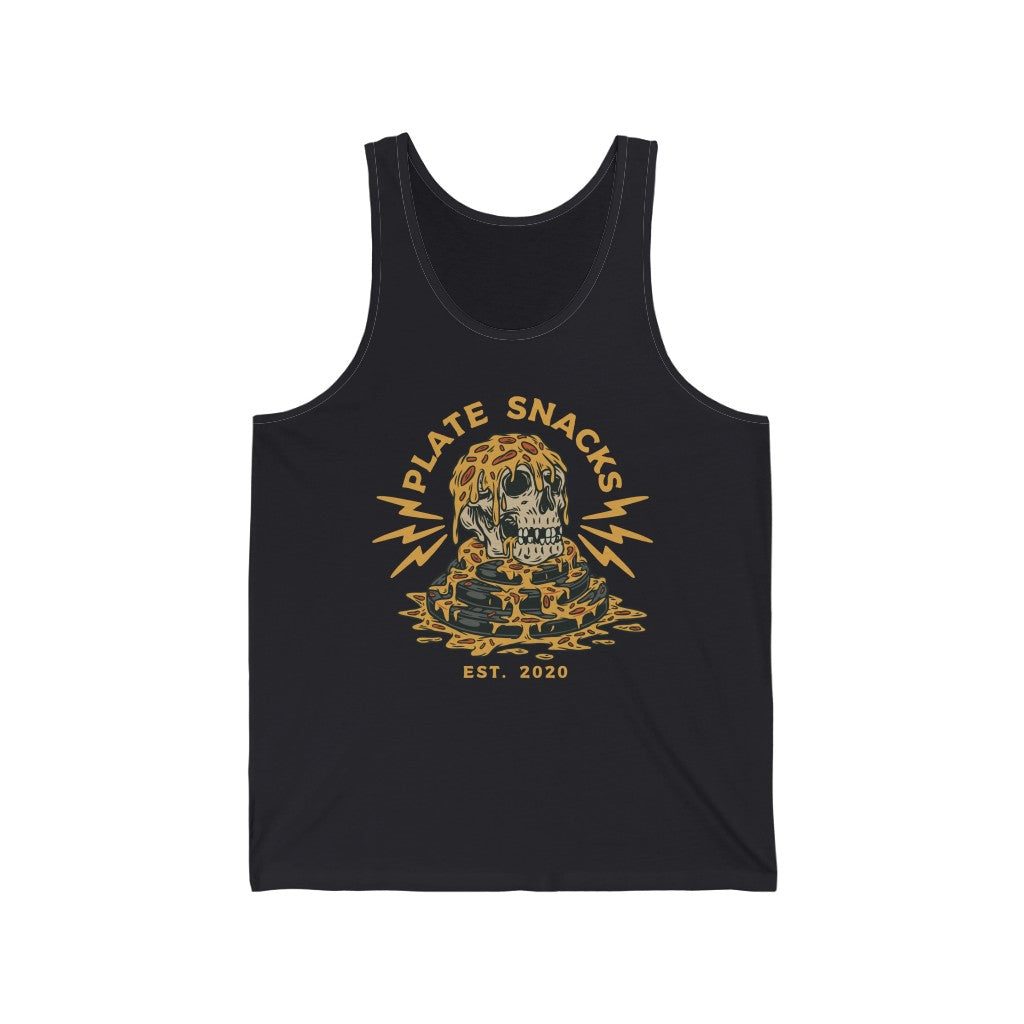 Pizza Skull Jersey Tank