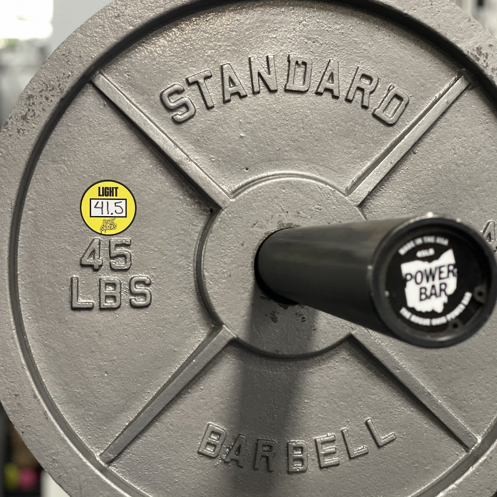 Weight Plate Calibration Stickers