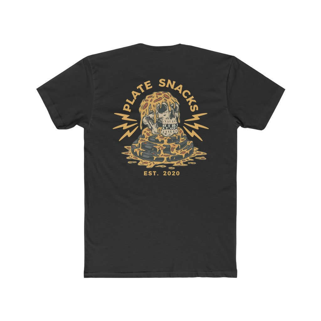 Pizza Skull - Short Sleeve Tee (Front & Back Print)