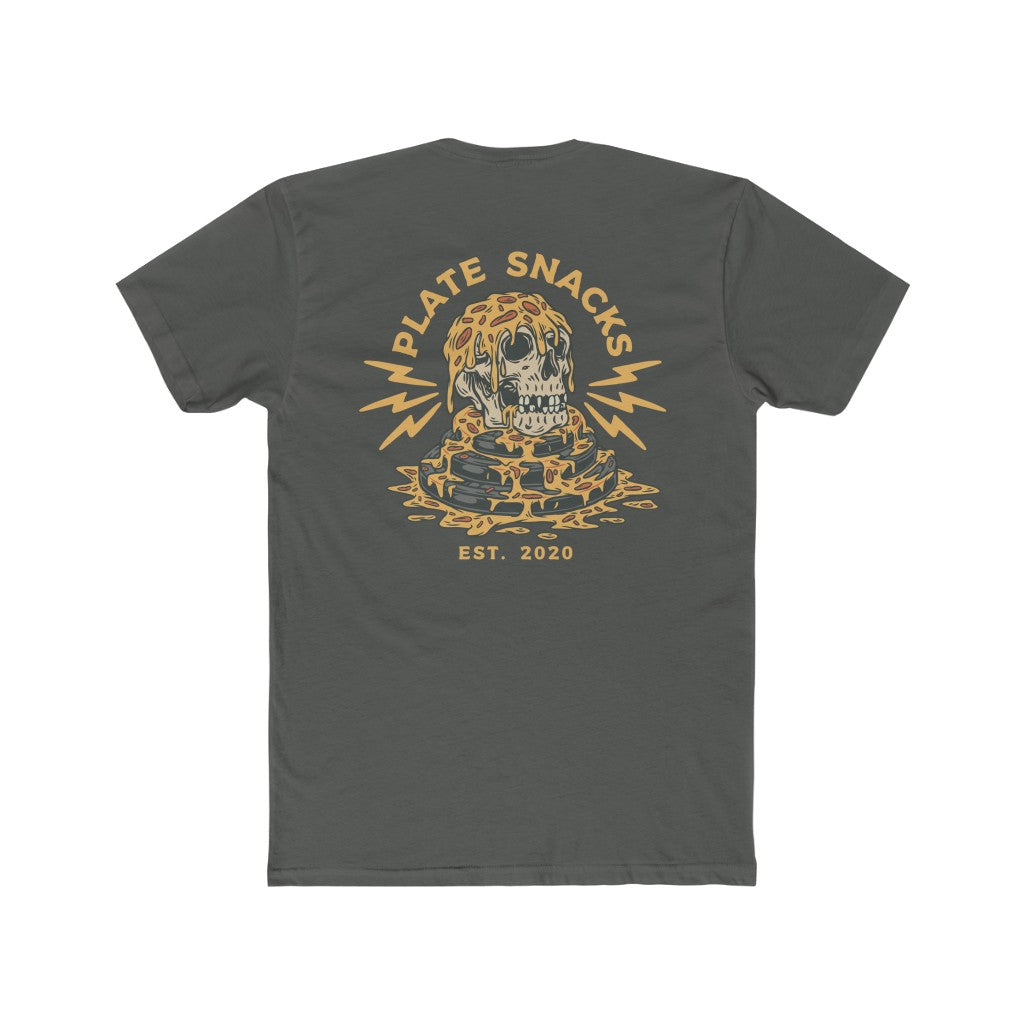Pizza Skull - Short Sleeve Tee (Front & Back Print)
