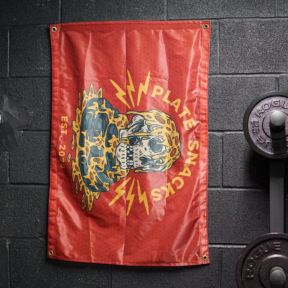 Pizza Skull Gym Flag