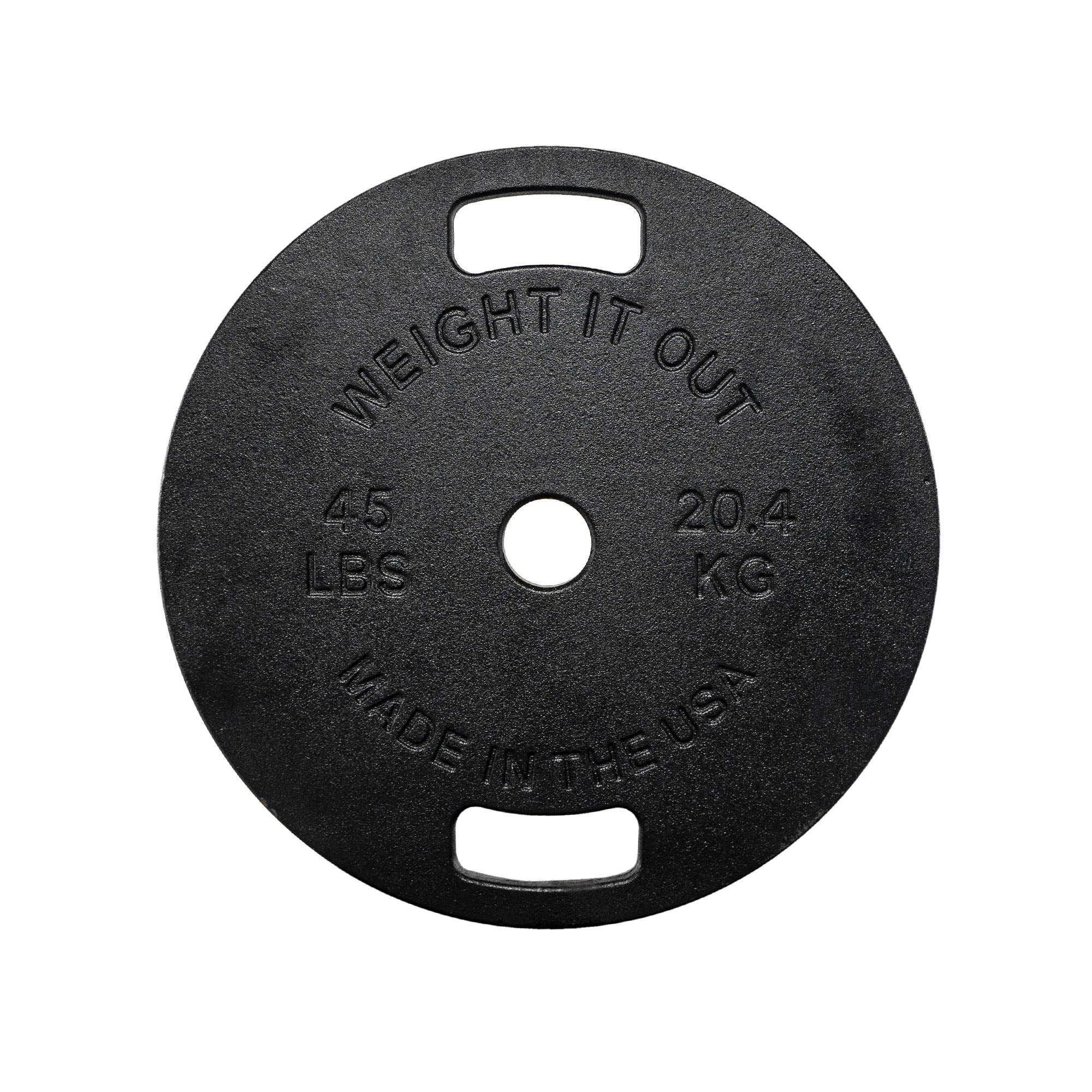 45 LB Cast Iron Olympic Weight Plates (Pair)